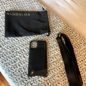 Bobby Neoprene Crossbody Bandolier - Black/Gold